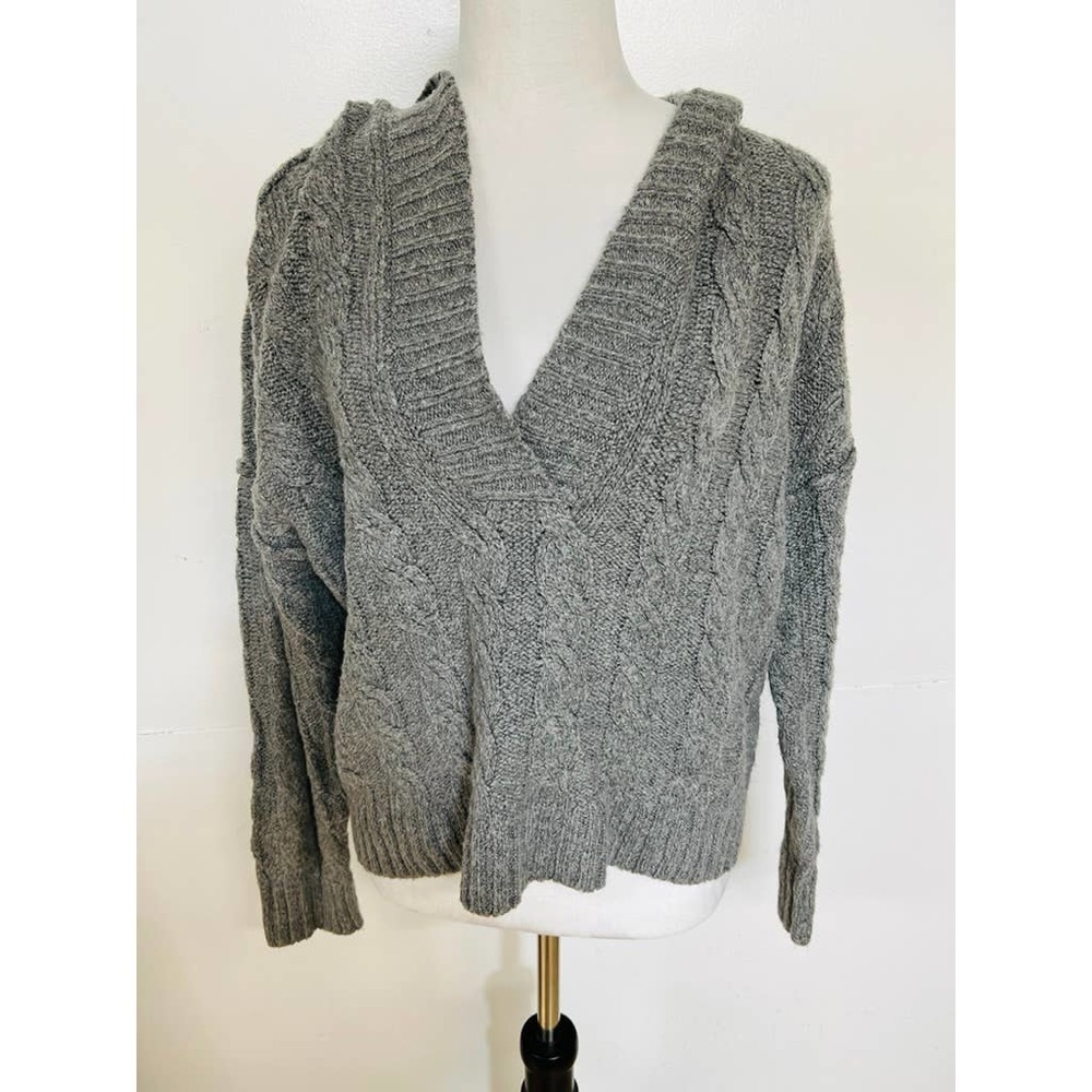 American Eagle Grey Hooded Sweater